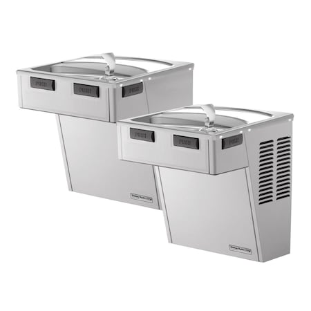 Elkay Halsey Taylor Wall Mount Bi-Level Ada Cooler Non-Filtered 8 Gph Stainless 8740082083